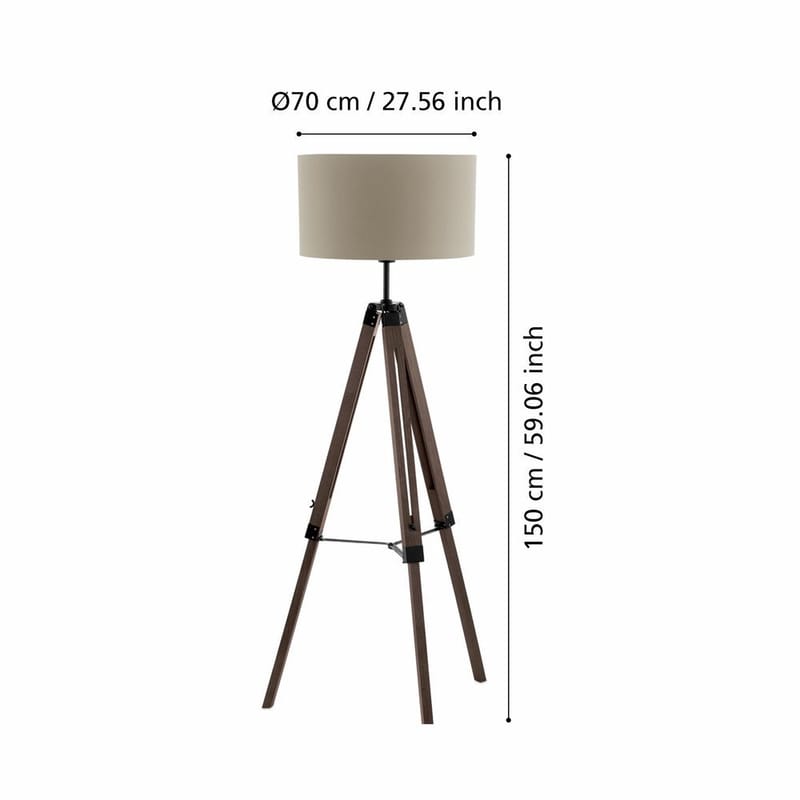 Gulvlys Lantada - Valnød Taupe - Belysning - Lamper & indendørsbelysning - Soveværelse lampe