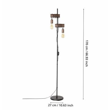 Gulvlys Townshend - 25 cm - Belysning - Lamper & indendørsbelysning - Gulvlampe & standerlampe - Toarmet gulvlampe