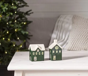 Husby juledekoration 19 cm - Grøn - Belysning - Lamper & indendørsbelysning - Dekorativ belysning
