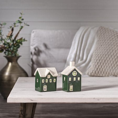 Husby juledekoration 19 cm - Grøn - Belysning - Lamper & indendørsbelysning - Dekorativ belysning