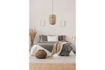 Trio Lighting Runa loftlampe E27 35cm matsort/rotting - Matsort/Natur - Belysning - Lamper & indendørsbelysning - Loftlampe - Pendellamper & hængelamper