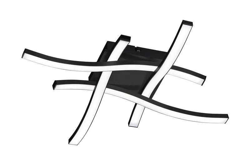 Trio Lighting Route LED plafond 4L matsort, Matsort