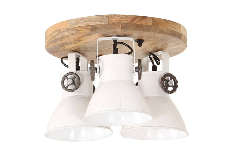 Industriel loftlampe 25 w 42x27 cm e27 hvid - Hvid - Belysning - Lamper & indendørsbelysning - Vindueslampe - Vindueslampe hængende