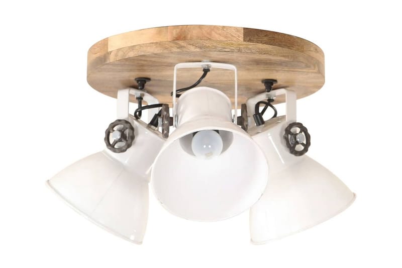 Industriel loftlampe 25 w 42x27 cm e27 hvid - Hvid - Belysning - Lamper & indendørsbelysning - Vindueslampe - Vindueslampe hængende