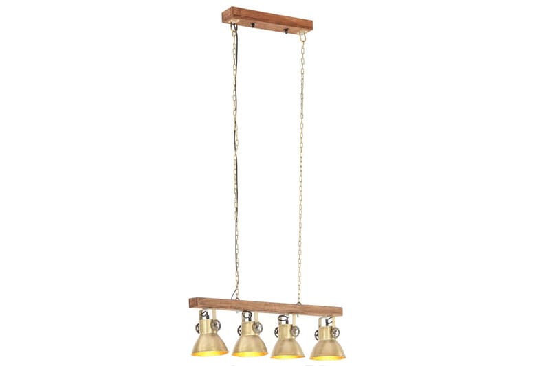 Industriel loftlampe e27 mangotræ messingfarvet - Guld - Loftlampe køkken - Vindueslampe hængende - Vindueslampe - Pendellamper & hængelamper - Soveværelse lampe - Stuelampe
