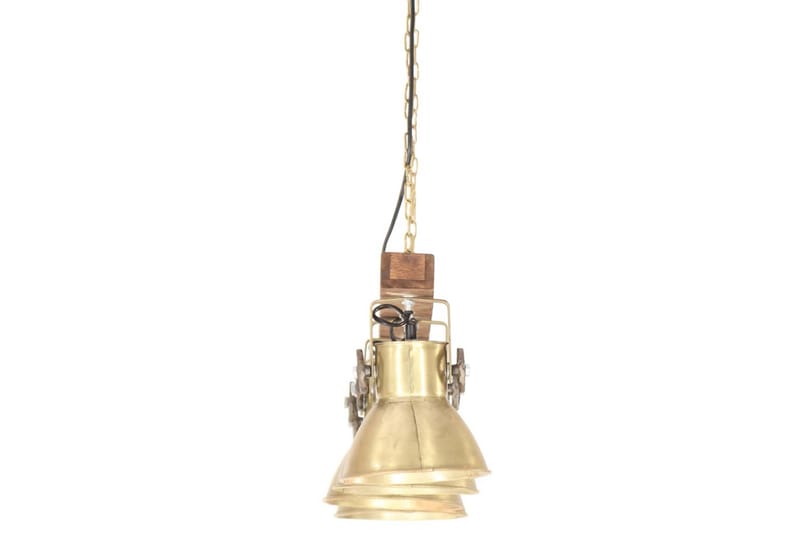 Industriel loftlampe e27 mangotræ messingfarvet - Guld - Loftlampe køkken - Vindueslampe hængende - Vindueslampe - Pendellamper & hængelamper - Soveværelse lampe - Stuelampe