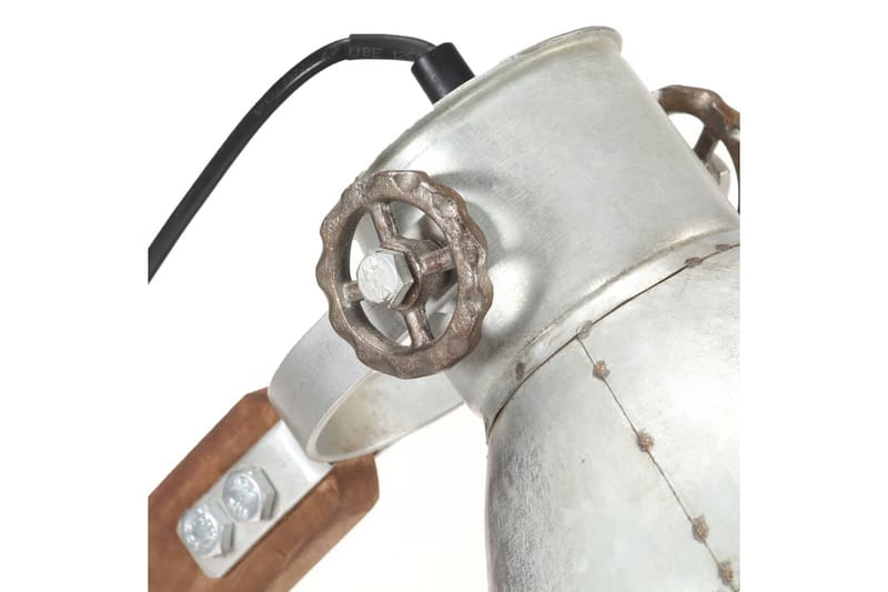 Industriel Skrivebordslampe 58X18X90 cm E27 Rund Sølvfarvet - Sølv - Loftlampe køkken - Vindueslampe hængende - Vindueslampe - Pendellamper & hængelamper - Soveværelse lampe - Stuelampe
