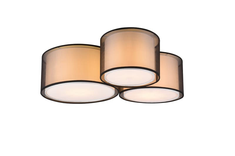 Burton loftlampe 3-os E27 MatSort - Belysning - Lamper & indendørsbelysning - Køkkenlampe - Loftlampe køkken