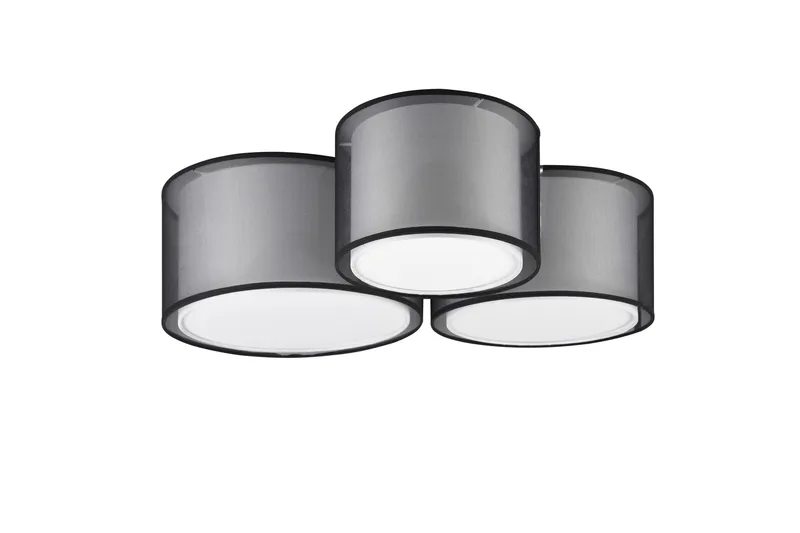 Burton loftlampe 3-os E27 MatSort - Belysning - Lamper & indendørsbelysning - Køkkenlampe - Loftlampe køkken