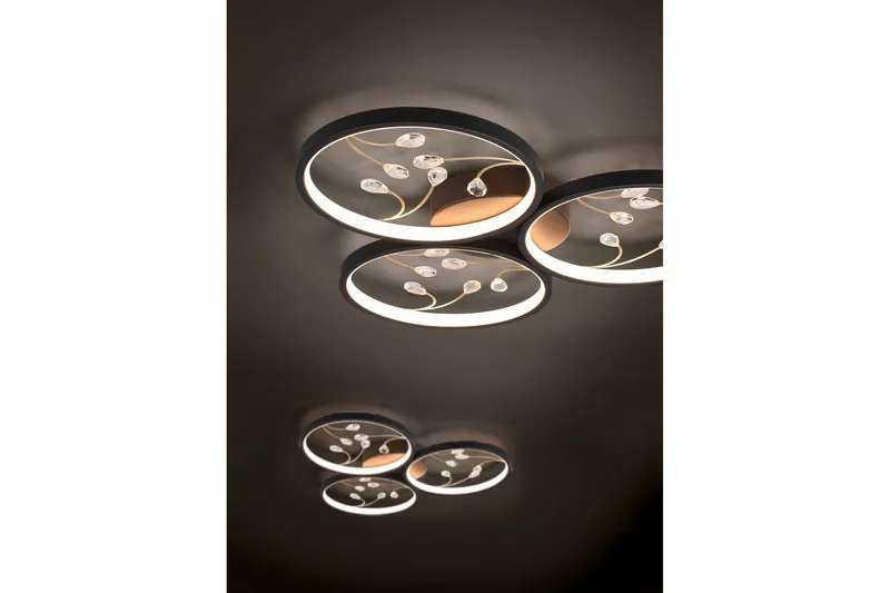 Groovy LED-loftlampe 3-os MatSort/Guld - Belysning - Lamper & indendørsbelysning - Køkkenlampe - Loftlampe køkken
