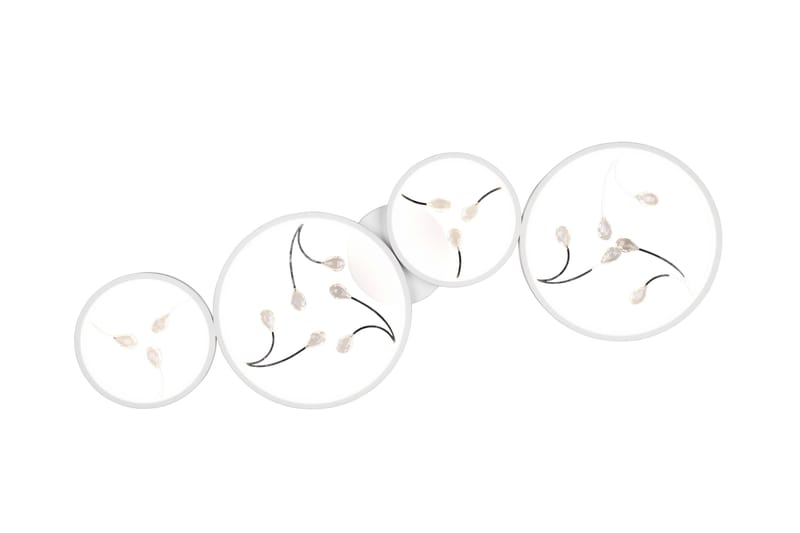 Groovy LED-loftlampe 4-os Mathvid/Krom - Belysning - Lamper & indendørsbelysning - Køkkenlampe - Loftlampe køkken