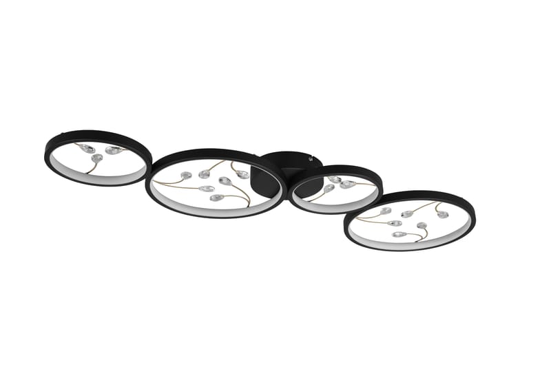 Groovy LED-loftlampe 4-os MatSort/Guld - Belysning - Lamper & indendørsbelysning - Køkkenlampe - Loftlampe køkken