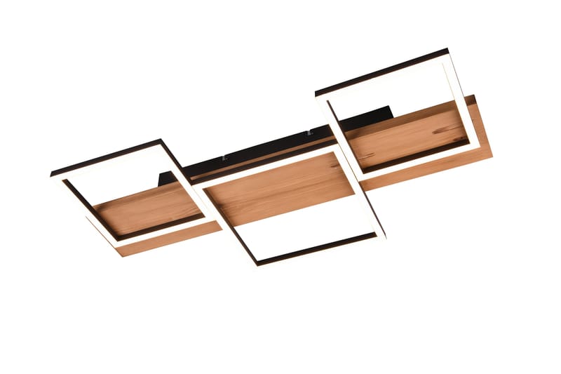 Harper LED-loftlampe 65 cm MatSort/Træ - Belysning - Lamper & indendørsbelysning - Køkkenlampe - Loftlampe køkken
