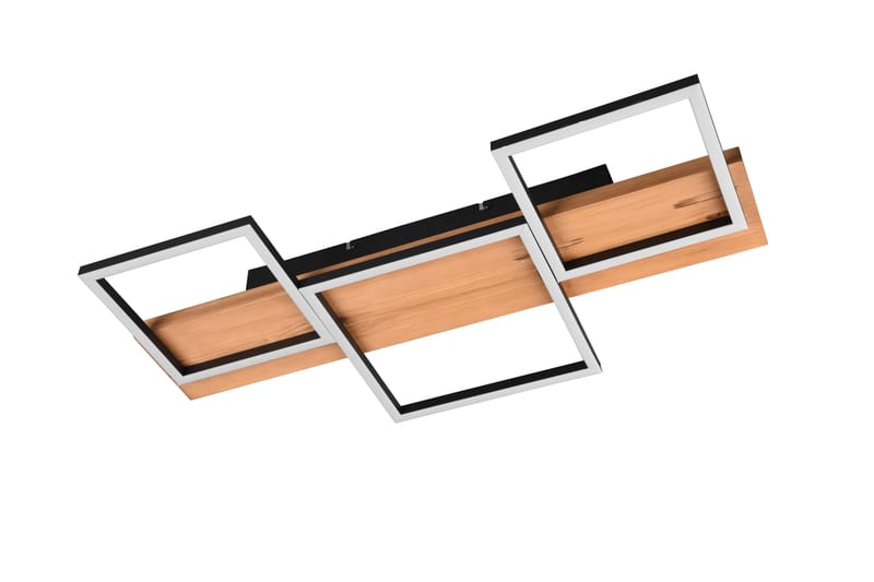 Harper LED-loftlampe 65 cm MatSort/Træ - Belysning - Lamper & indendørsbelysning - Køkkenlampe - Loftlampe køkken