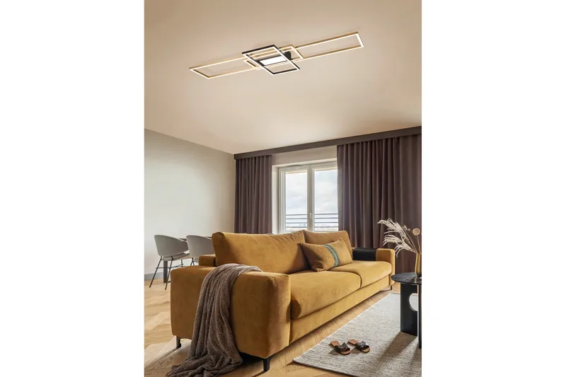 Irvine LED-loftlampe Matmessing/MatSort - Belysning - Lamper & indendørsbelysning - Køkkenlampe - Loftlampe køkken