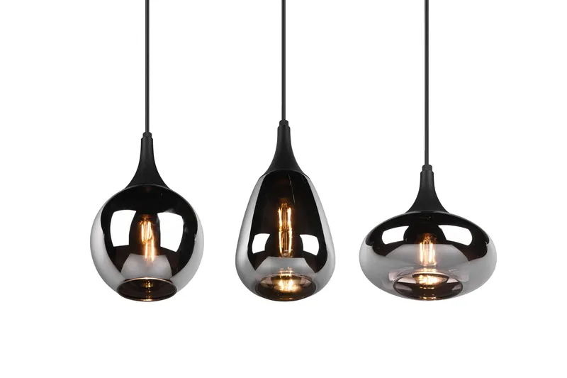Lumina Pendellampe 3-os E14 MatSort - Belysning - Lamper & indendørsbelysning - Køkkenlampe - Loftlampe køkken