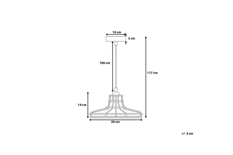 Tør loftslampe 26 cm - Kobber - Loftlampe køkken - Vindueslampe hængende - Vindueslampe - Pendellamper & hængelamper - Soveværelse lampe - Stuelampe