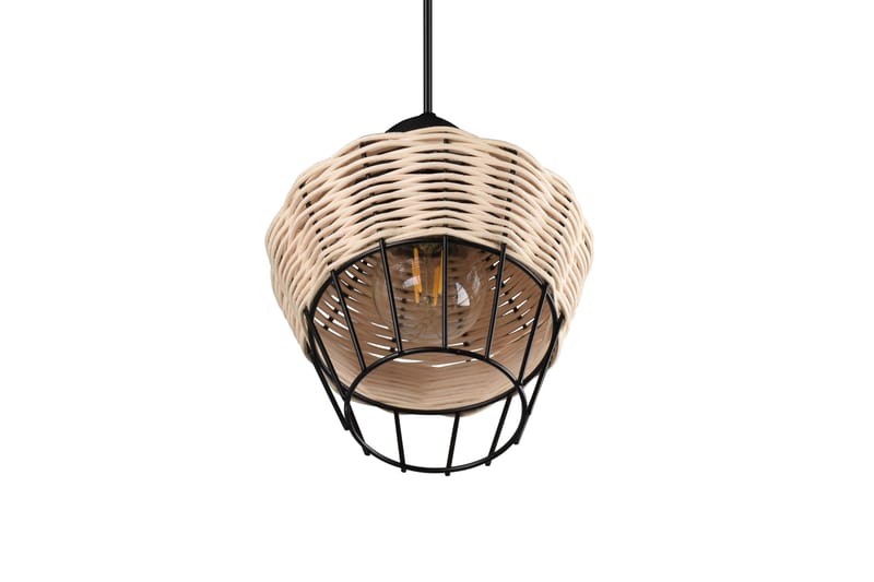 Trio Lighting Borka loftlampe 1L E27 rattan - Trio Lighting - Belysning - Lamper & indendørsbelysning - Køkkenlampe - Loftlampe køkken