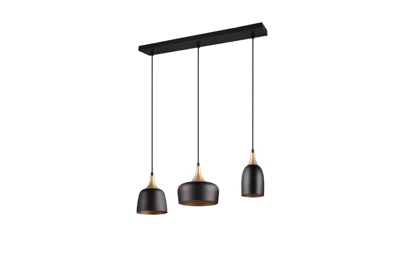Trio Lighting Chiraz Loftlampe 3L E27 Matsort/Mat messing - Belysning - Lamper & indendørsbelysning - Køkkenlampe - Loftlampe køkken