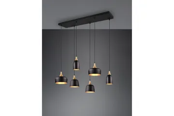 Trio Lighting Chiraz Loftlampe 6L E27 Matsort/Mat Messing - Belysning - Lamper & indendørsbelysning - Køkkenlampe - Loftlampe køkken