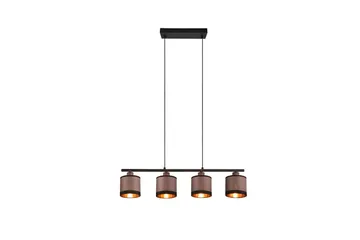 Trio Lighting Davos Loftlampe 4L E14 Matsort/Greige - Belysning - Lamper & indendørsbelysning - Køkkenlampe - Loftlampe køkken