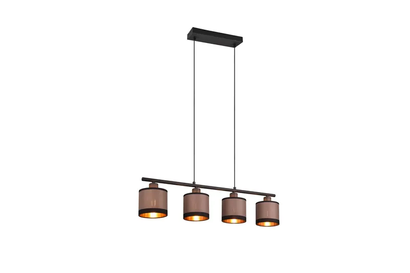Trio Lighting Davos Loftlampe 4L E14 Matsort/Greige, undefined