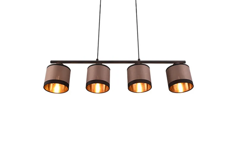 Trio Lighting Davos Loftlampe 4L E14 Matsort/Greige - Belysning - Lamper & indendørsbelysning - Køkkenlampe - Loftlampe køkken