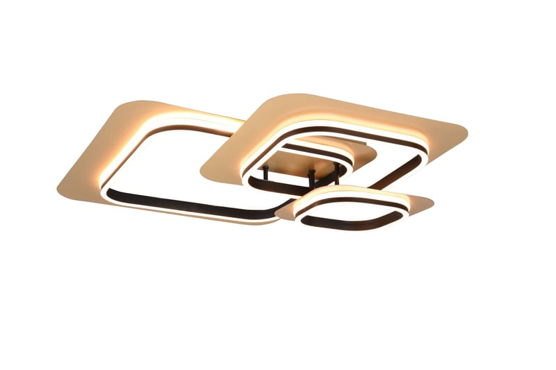 Trio Lighting Lugo LED plafond 3L matsort/guld - Trio Lighting - Belysning - Lamper & indendørsbelysning - Køkkenlampe - Loftlampe køkken
