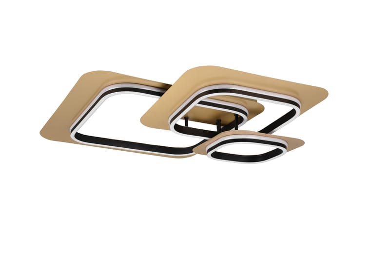 Trio Lighting Lugo LED plafond 3L matsort/guld - Trio Lighting - Belysning - Lamper & indendørsbelysning - Køkkenlampe - Loftlampe køkken