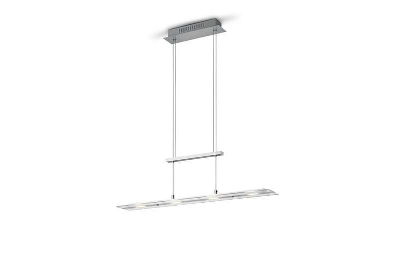 Trio Lighting Milos LED Loftlampe Børstet Stål - Belysning - Lamper & indendørsbelysning - Køkkenlampe - Loftlampe køkken