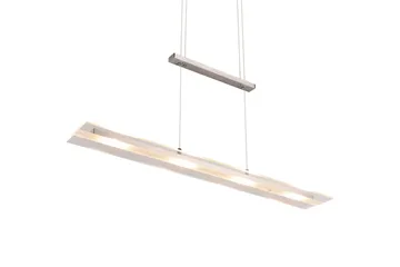 Trio Lighting Milos LED Loftlampe Børstet Stål - Belysning - Lamper & indendørsbelysning - Køkkenlampe - Loftlampe køkken