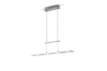 Trio Lighting Milos LED Loftlampe Børstet Stål - Belysning - Lamper & indendørsbelysning - Køkkenlampe - Loftlampe køkken
