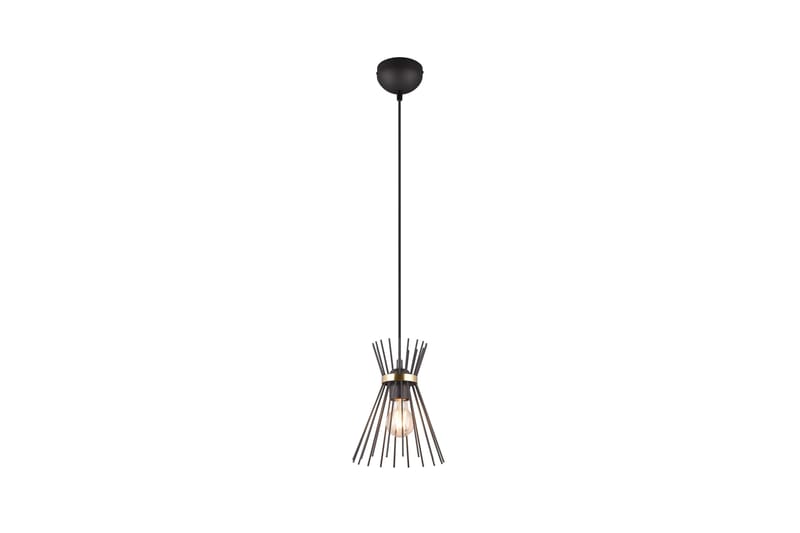 Trio Lighting Rod Loftlampe 1L E27 Sort/Guld - Belysning - Lamper & indendørsbelysning - Køkkenlampe - Loftlampe køkken