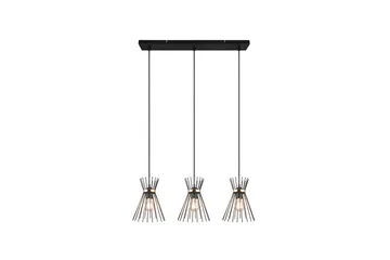 Trio Lighting Rod Taklampe 3L E27 Sort/Gull - Belysning - Lamper & indendørsbelysning - Køkkenlampe - Loftlampe køkken