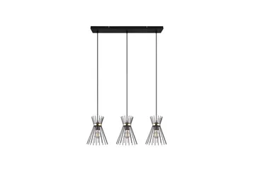 Trio Lighting Rod Taklampe 3L E27 Sort/Gull - Belysning - Lamper & indendørsbelysning - Køkkenlampe - Loftlampe køkken