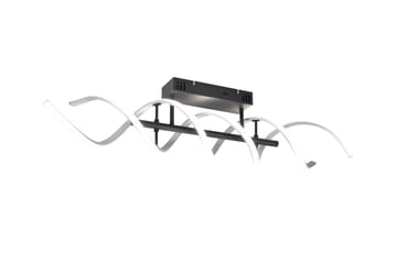 Trio Lighting Sequence LED plafond børstet aluminium/matsort - Trio Lighting - Belysning - Lamper & indendørsbelysning - Køkkenlampe - Loftlampe køkken
