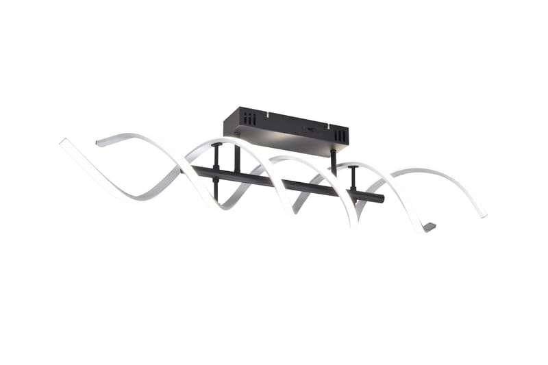 Trio Lighting Sequence LED plafond børstet aluminium/matsort, Trio Lighting