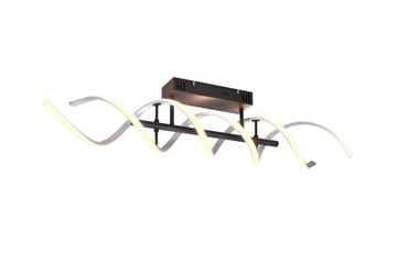 Trio Lighting Sequence LED plafond børstet aluminium/matsort - Trio Lighting - Belysning - Lamper & indendørsbelysning - Køkkenlampe - Loftlampe køkken