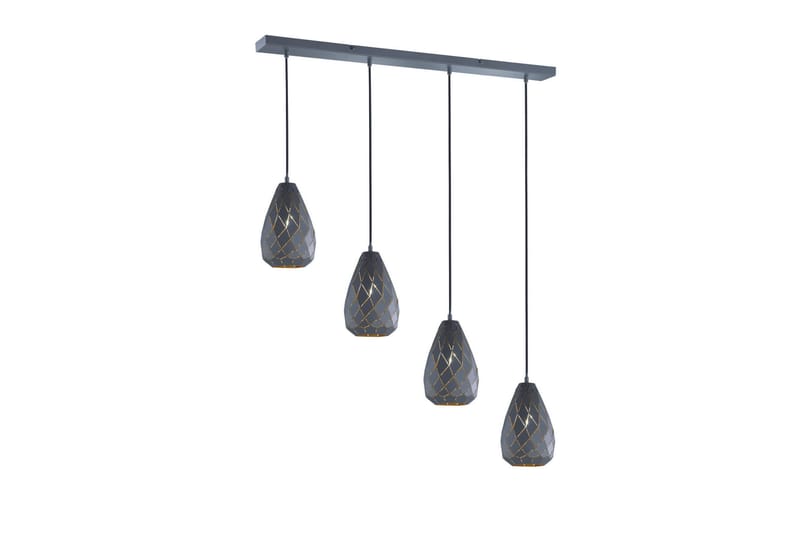 Trio Onyx Loftlampe, Guld
