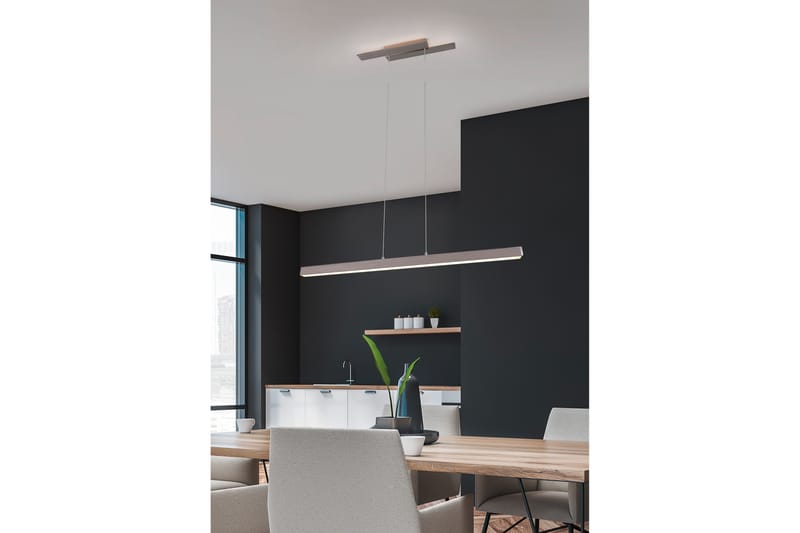 Trio Lighting Belfast LED loftlampe børstet stål - Belysning - Lamper & indendørsbelysning - Køkkenlampe - Loftlampe køkken