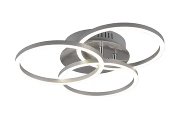 Trio Lighting Circle LED plafond børstet stål - Belysning - Lamper & indendørsbelysning - Køkkenlampe - Loftlampe køkken