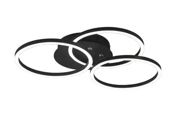 Trio Lighting Circle LED plafond matsort - Belysning - Lamper & indendørsbelysning - Køkkenlampe - Loftlampe køkken