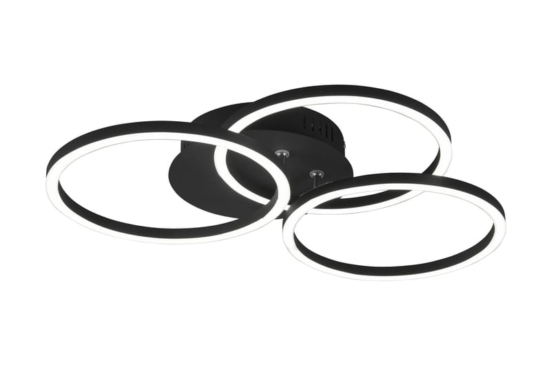 Trio Lighting Circle LED plafond matsort - Belysning - Lamper & indendørsbelysning - Køkkenlampe - Loftlampe køkken