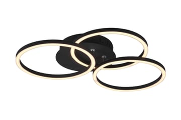 Trio Lighting Circle LED plafond matsort - Belysning - Lamper & indendørsbelysning - Køkkenlampe - Loftlampe køkken