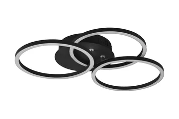 Trio Lighting Circle LED plafond matsort - Belysning - Lamper & indendørsbelysning - Køkkenlampe - Loftlampe køkken