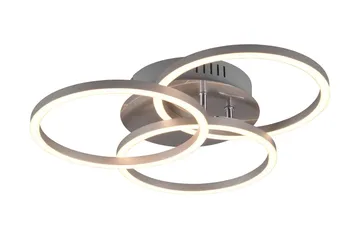 Trio Lighting Circle LED plafond børstet stål - Belysning - Lamper & indendørsbelysning - Køkkenlampe - Loftlampe køkken