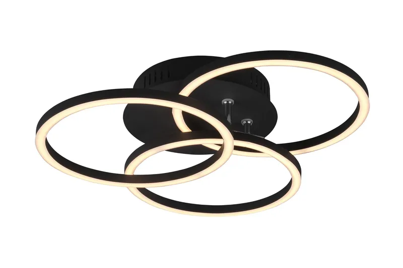 Trio Lighting Circle LED plafond matsort - Belysning - Lamper & indendørsbelysning - Køkkenlampe - Loftlampe køkken