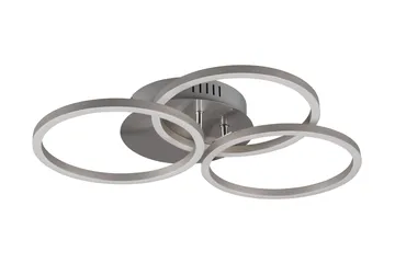 Trio Lighting Circle LED plafond børstet stål - Belysning - Lamper & indendørsbelysning - Køkkenlampe - Loftlampe køkken