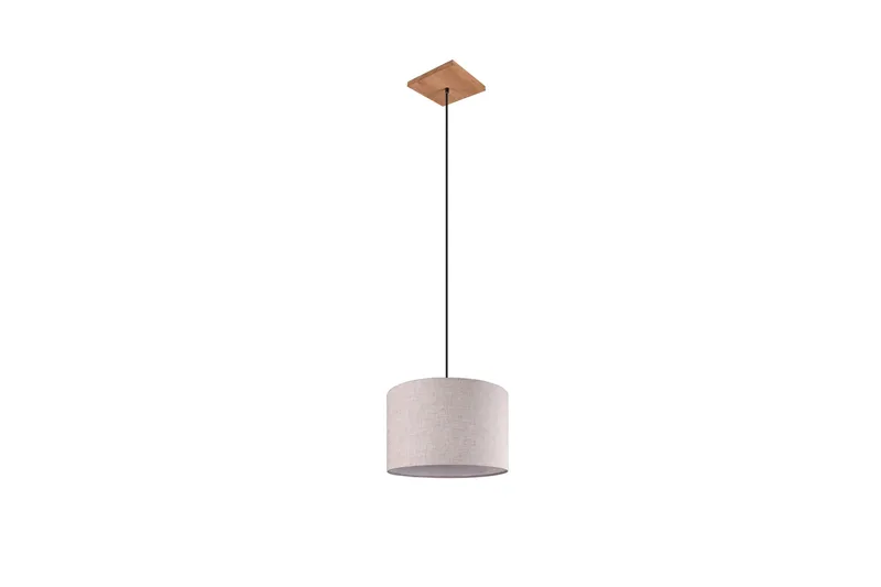 Trio Lighting Elmau loftlampe 1L E27 træ/beige - Belysning - Lamper & indendørsbelysning - Køkkenlampe - Loftlampe køkken