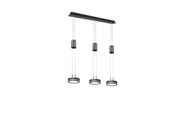 Trio Lighting Franklin LED loftlampe 3L antracit - Belysning - Lamper & indendørsbelysning - Køkkenlampe - Loftlampe køkken